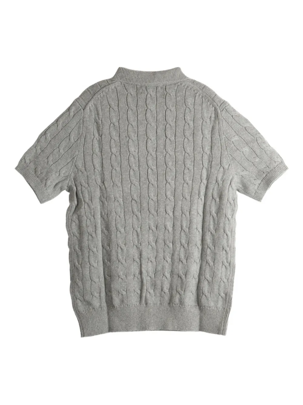 Polo Ralph Lauren Kabelgebreid poloshirt Grijs