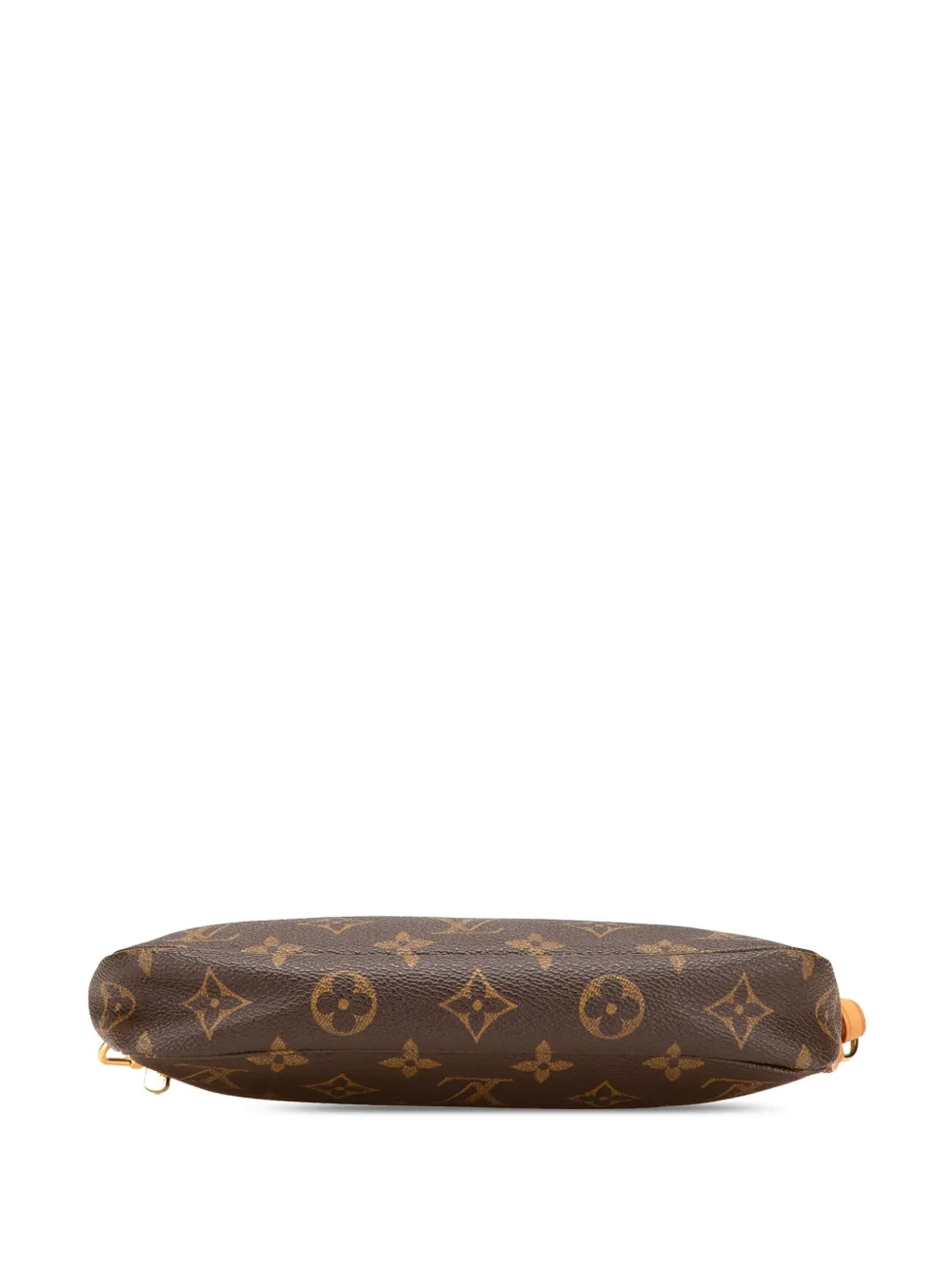 Pre-owned Louis Vuitton 2002 Monogram Pochette Accessoires Shoulder Bag In Brown