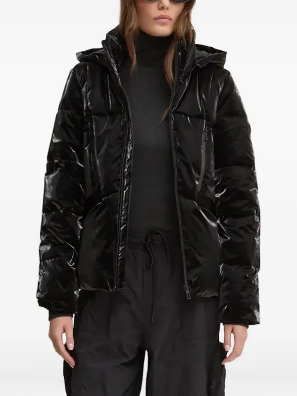 Desigual Giacca Trapuntata Con Cappuccio Nero FARFETCH IT