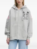 Desigual x Disney Mickey Mouse-print zip-up hoodie - Grey