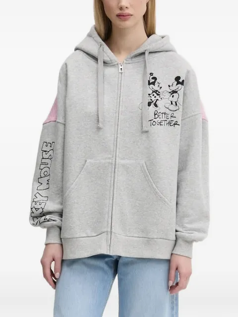 Desigual x Disney Mickey Mouse-print zip-up hoodie