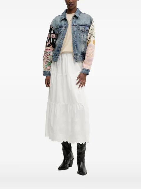 Desigual embroidered denim jacket