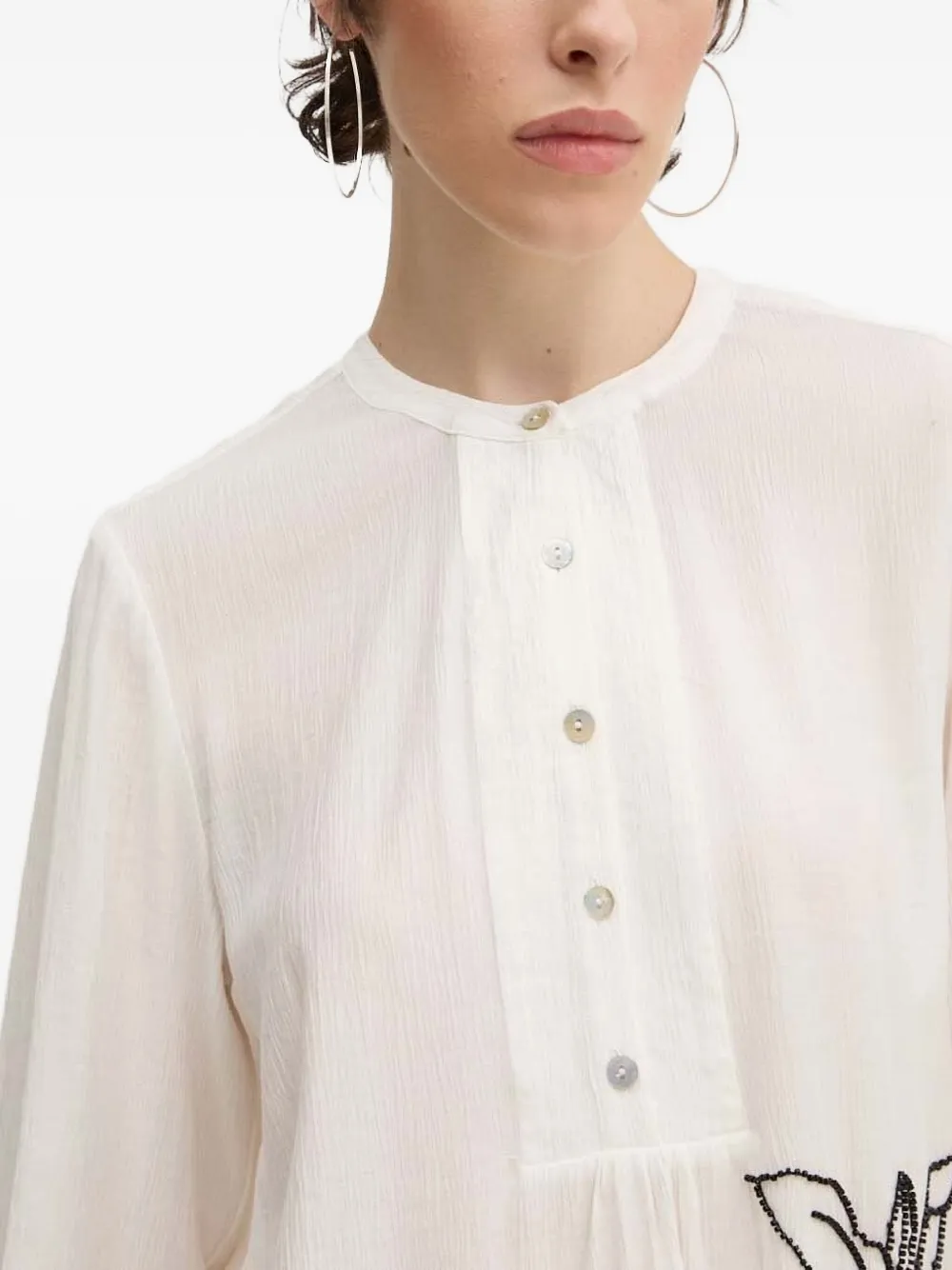 Desigual Blouse verfraaid met kralen Wit