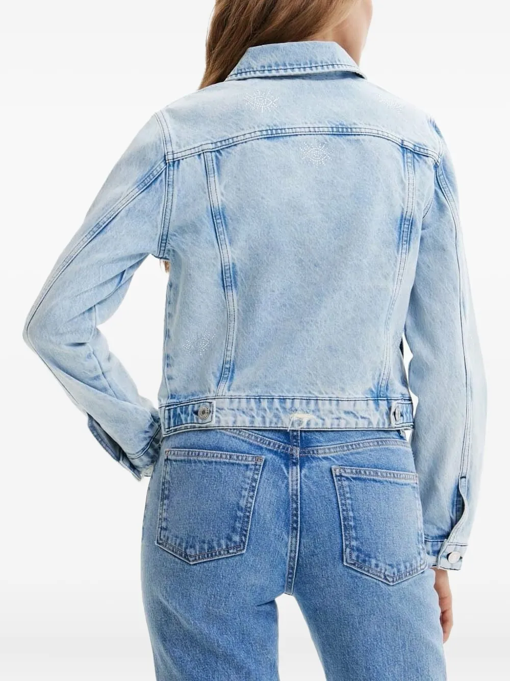 Desigual Denim jack Blauw
