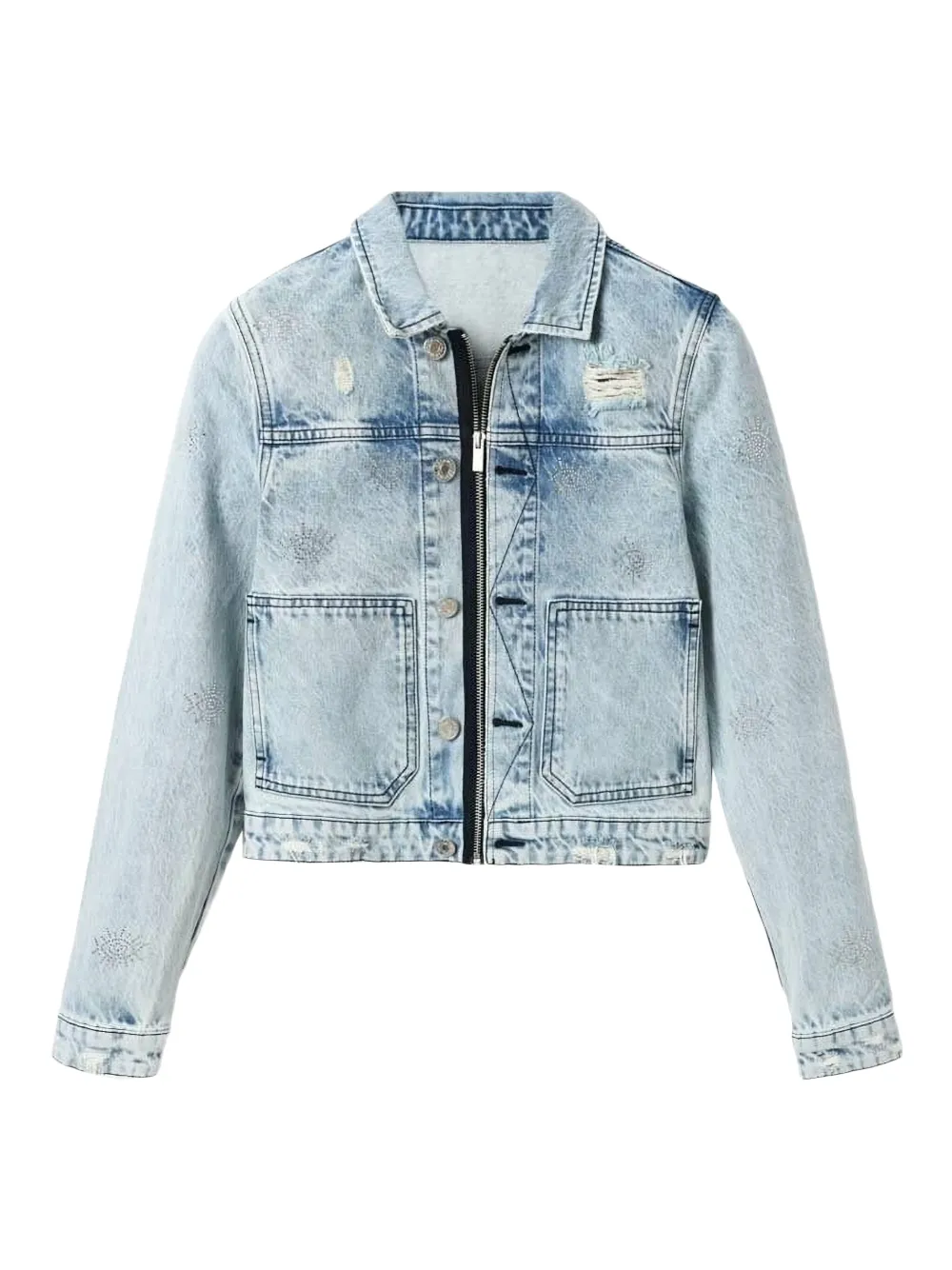 Desigual Denim Jacket In Blue