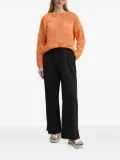 Desigual flower-pattern open-knit sweater - Orange