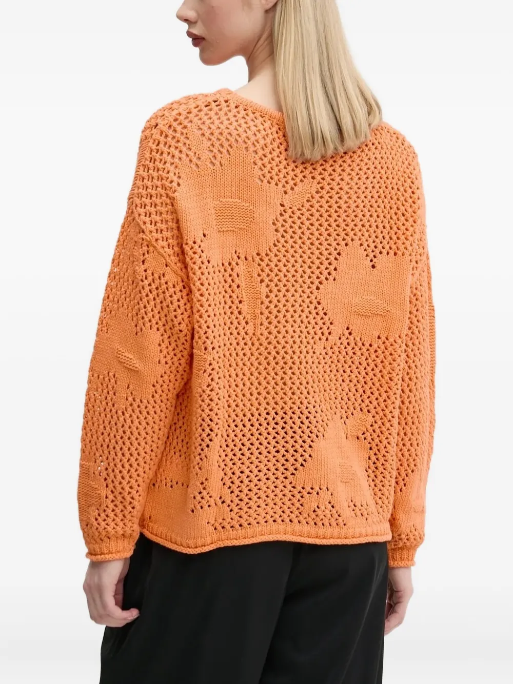 Desigual flower-pattern open-knit sweater | Knitted Sweaters | Image 2