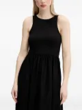 Desigual ribbed eyelet midi dress - Black