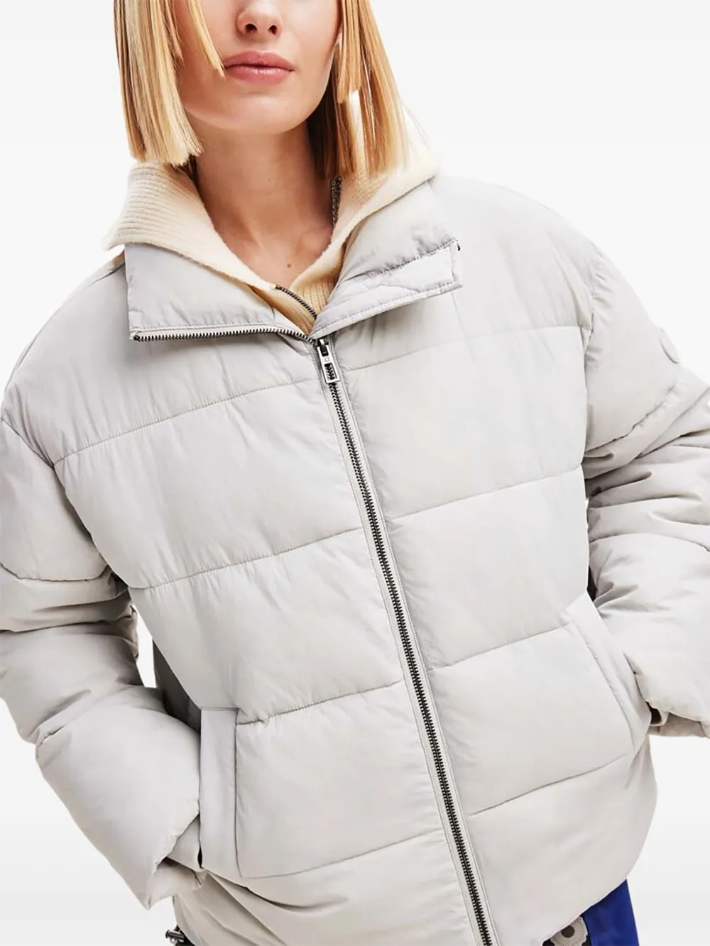 Desigual Gelaagd donsjack Beige