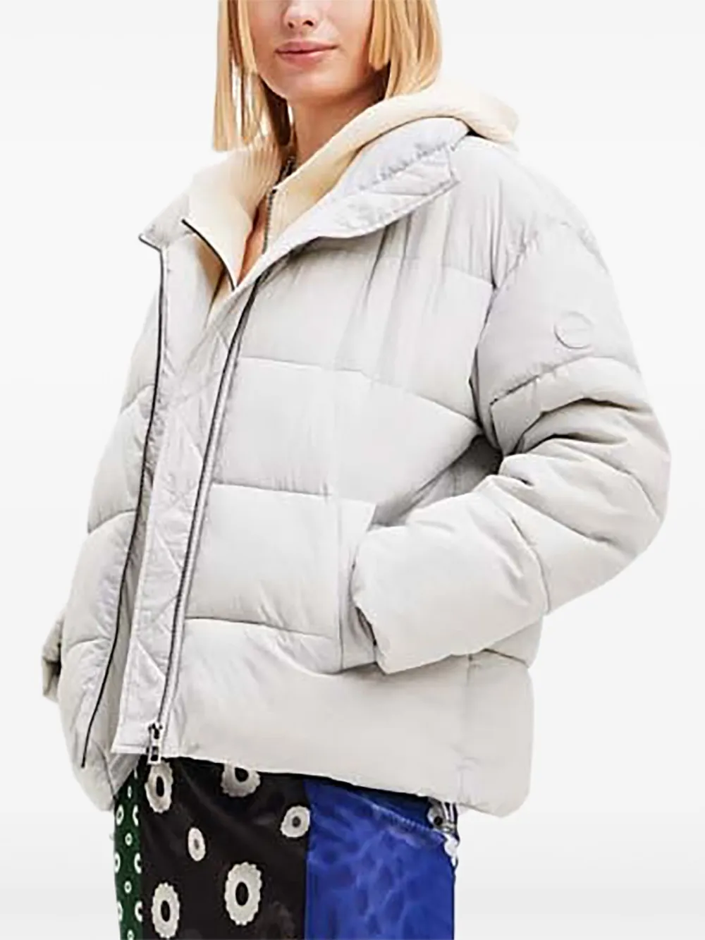Desigual Gelaagd donsjack Beige