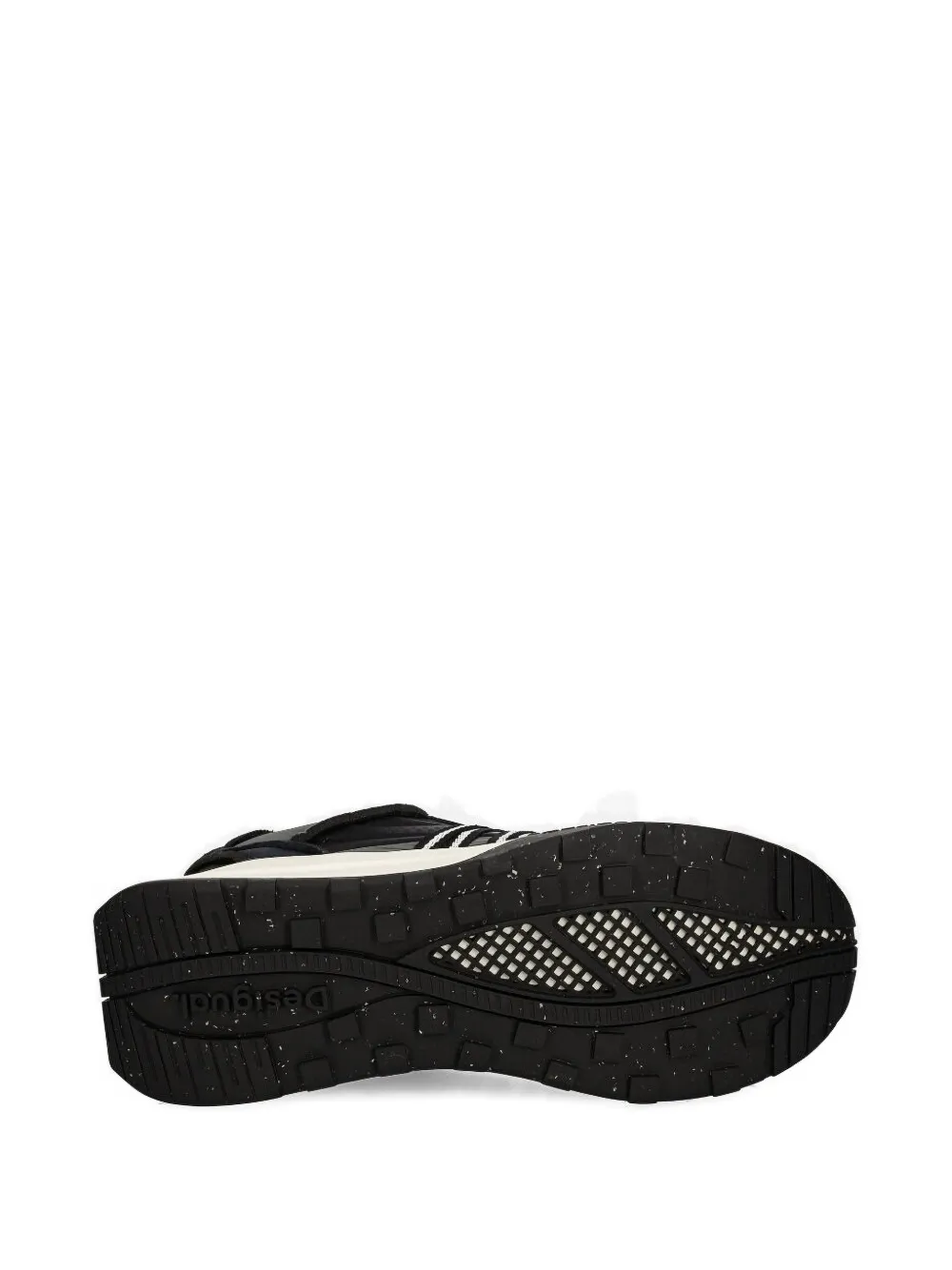Desigual panelled lace-up sneakers Black