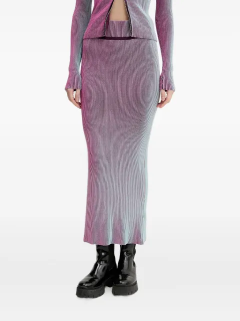 Desigual ribbed midi skirt