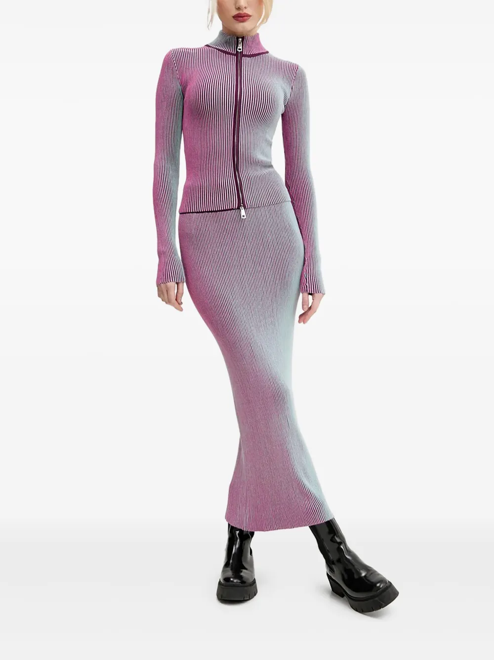 Desigual ribbed midi skirt | Fitted Skirts | Image 2