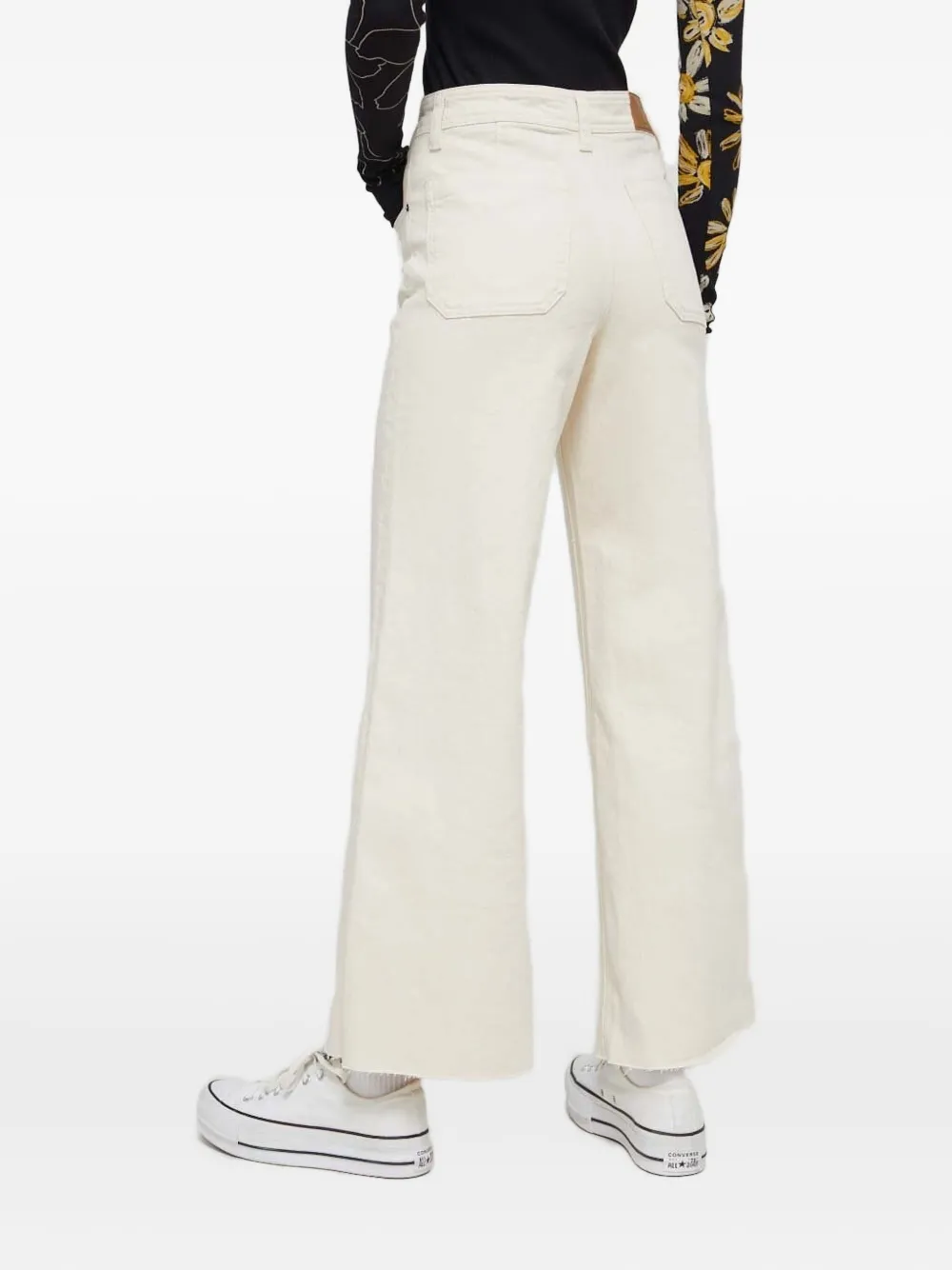 Desigual Jeans met geborduurd logo - Beige