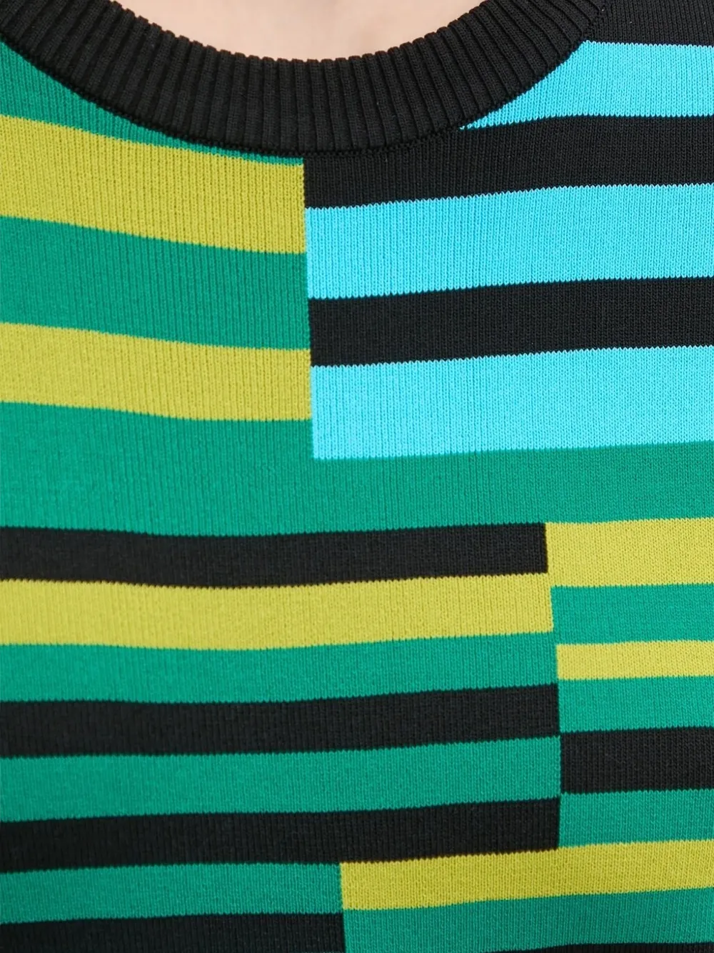 Desigual Disconnected Stripe Knit Dress In Multi