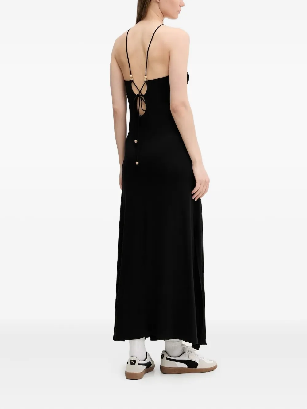 Desigual Uitgesneden midi-jurk - Zwart