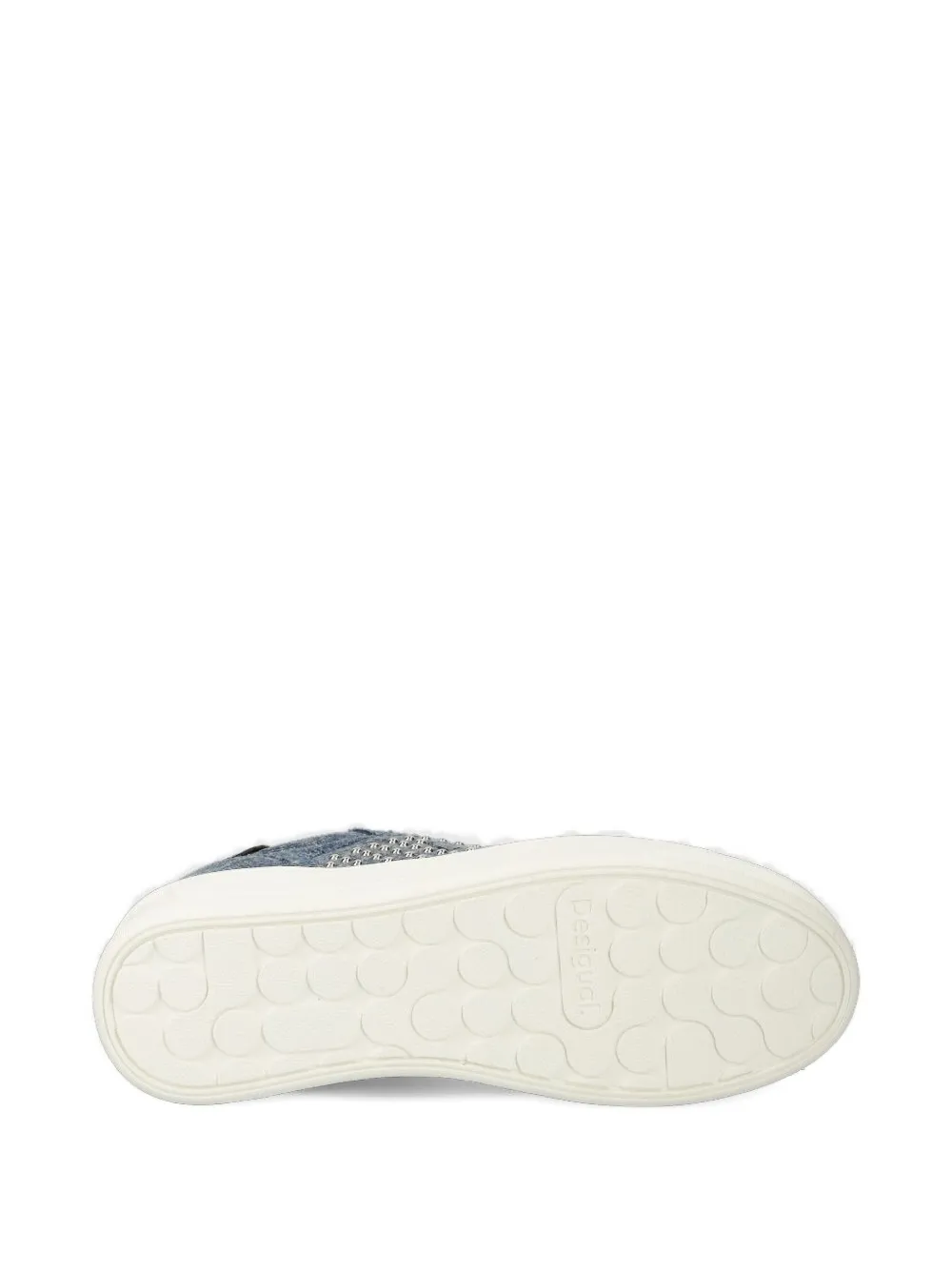 Desigual Denim sneakers met studs Blauw
