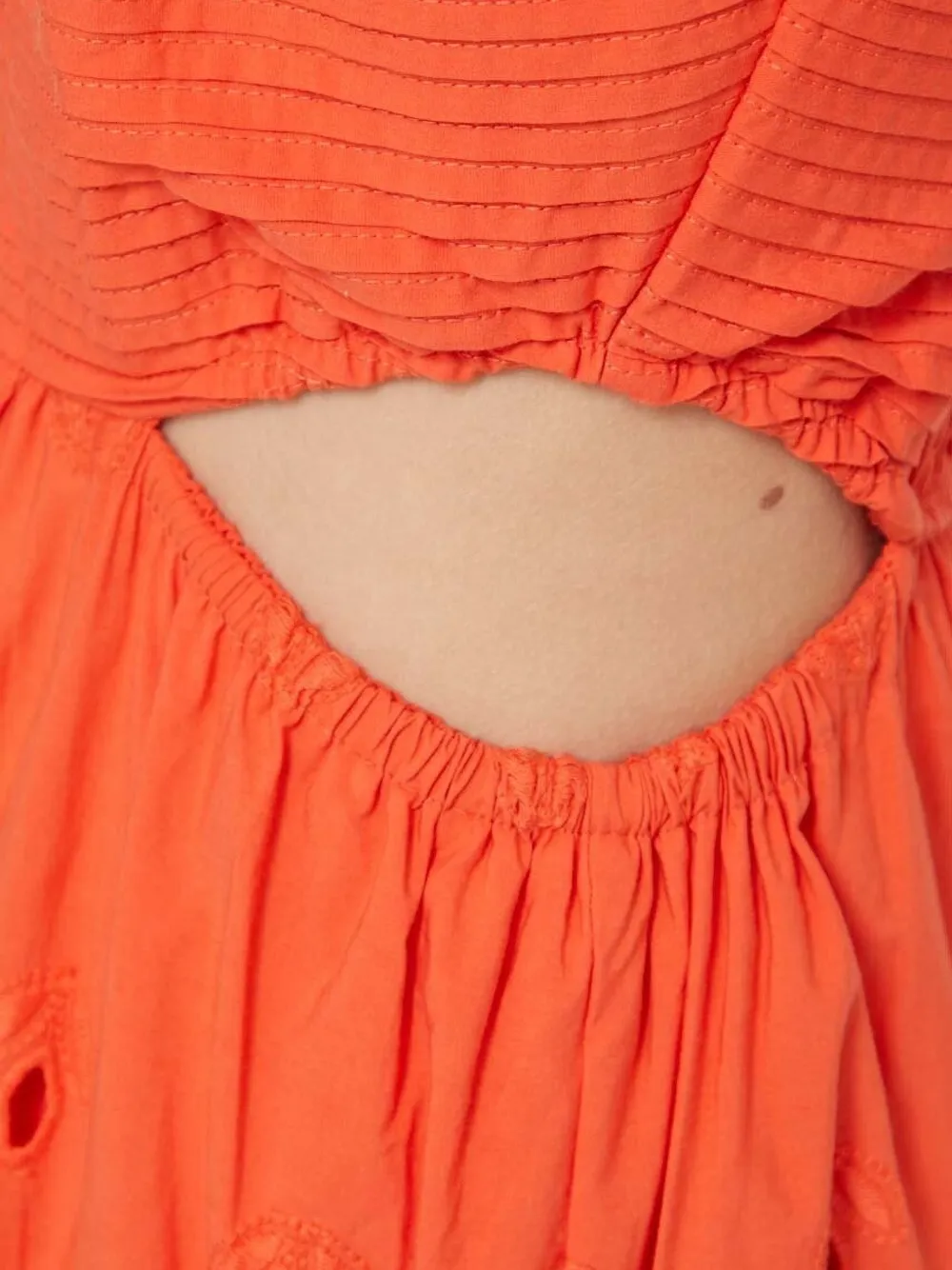 Desigual Uitgesneden maxi-jurk Oranje