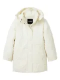 Desigual hooded puffer jacket - White