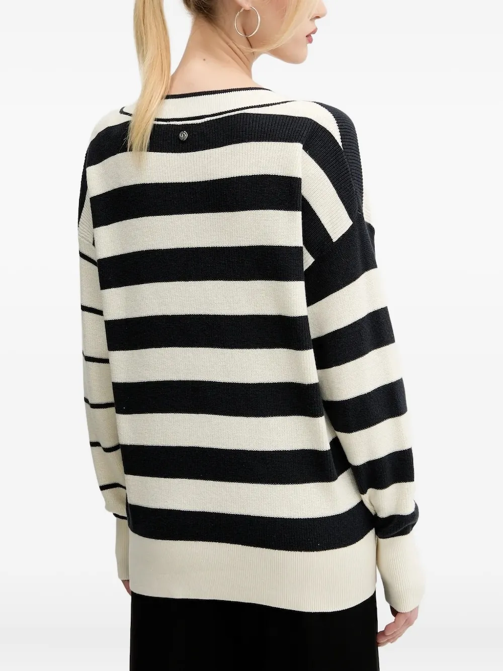 Desigual V-neck striped knit | Knitted Sweaters | Image 2