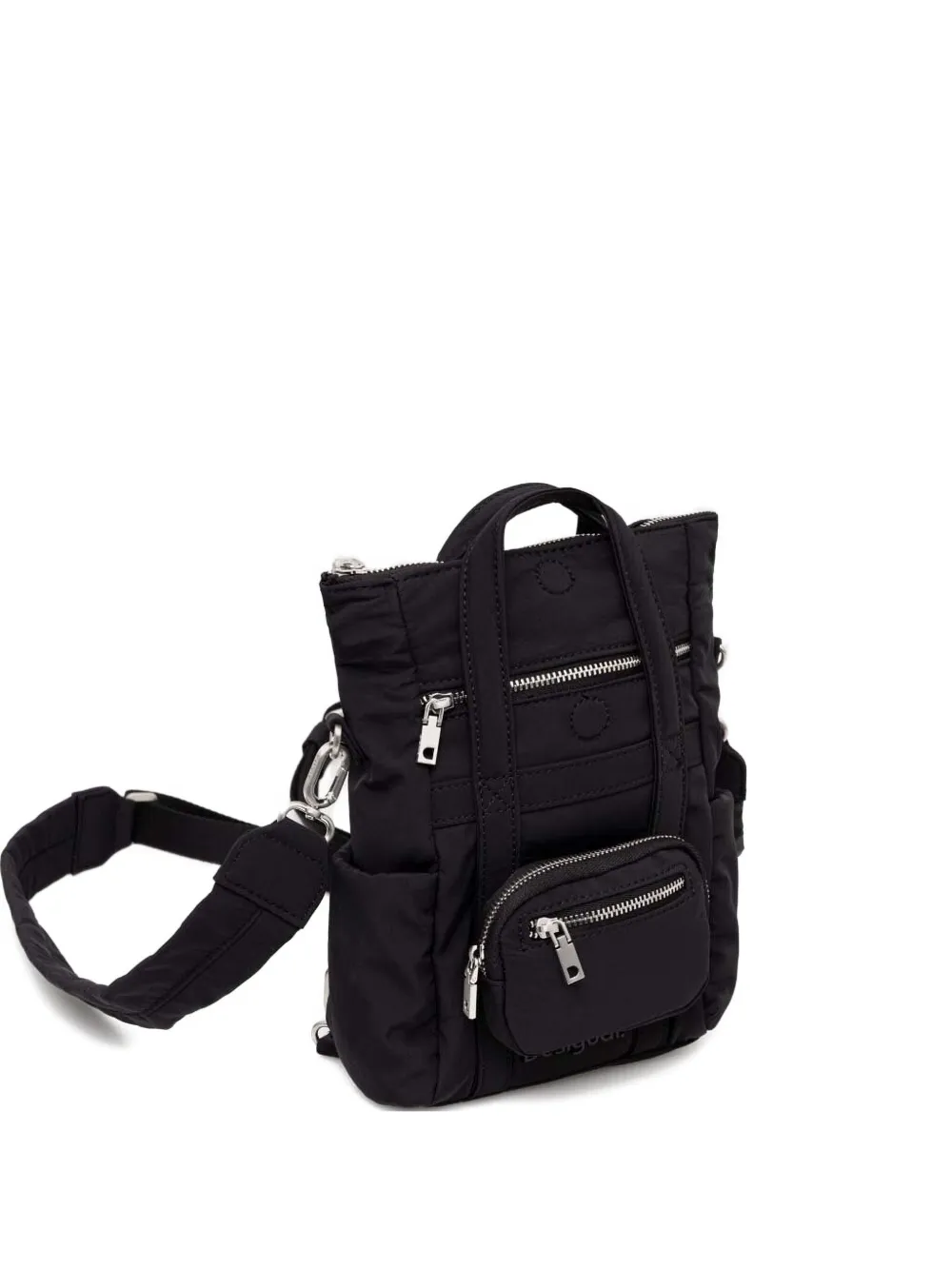 Desigual quilted multipocket shoulder bag | Black | Image 1