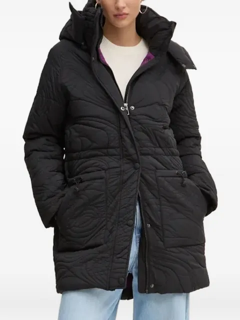 Desigual quilted-pattern padded jacket