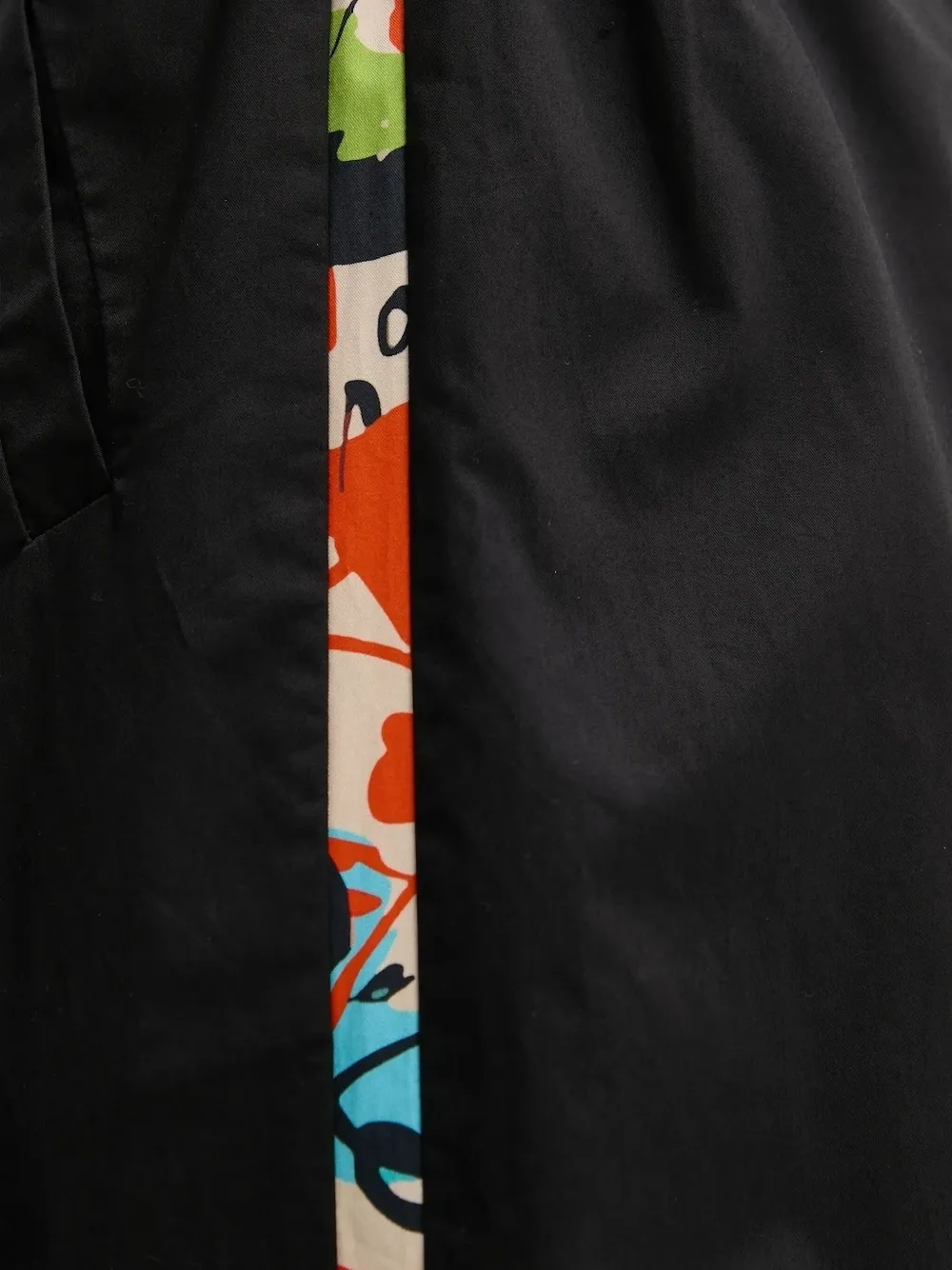 Desigual Side-stripe Palazzo Pants In Black