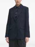 Desigual wave-pattern blazer - Blue