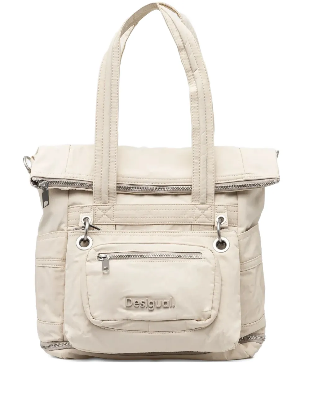 logo-lettering backpack