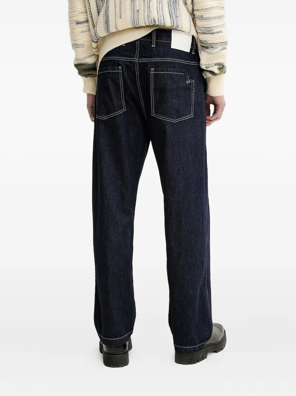 Desigual Jeans met contrasterende stiksels - Blauw