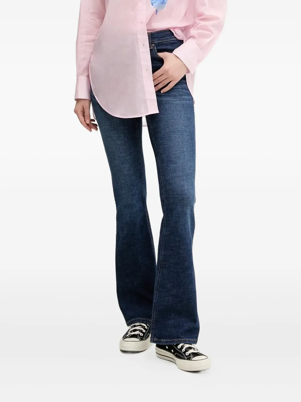 Desigual Flared Jeans In Blue