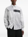 Desigual pinstriped patchwork shirt - Grey
