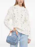 Desigual cable-knit open-weave sweater - White