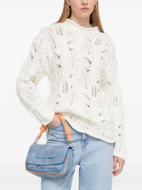 Desigual cable-knit open-weave sweater 