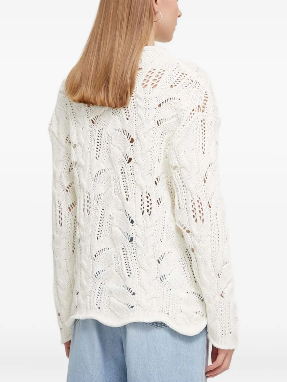 Desigual cable-knit open-weave sweater | Knitted Sweaters | Image 2