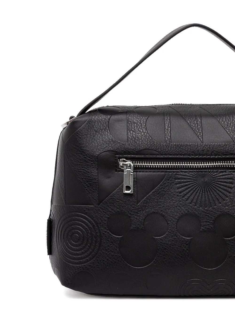 Desigual X Disney Mickey Mouse Cross Body Bag In Black