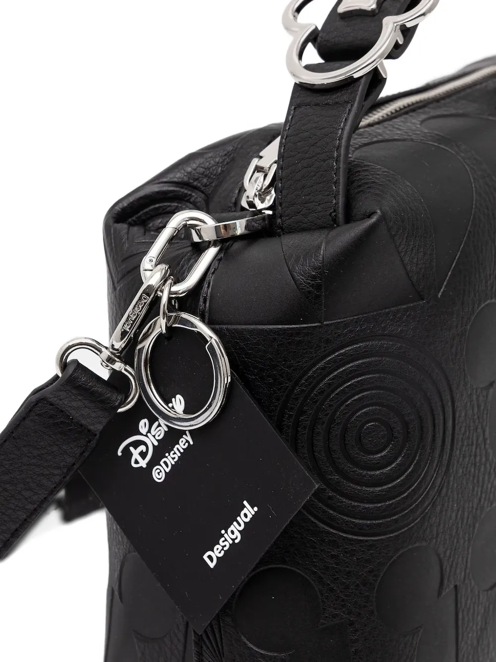 Desigual X Disney Mickey Mouse Cross Body Bag In Black