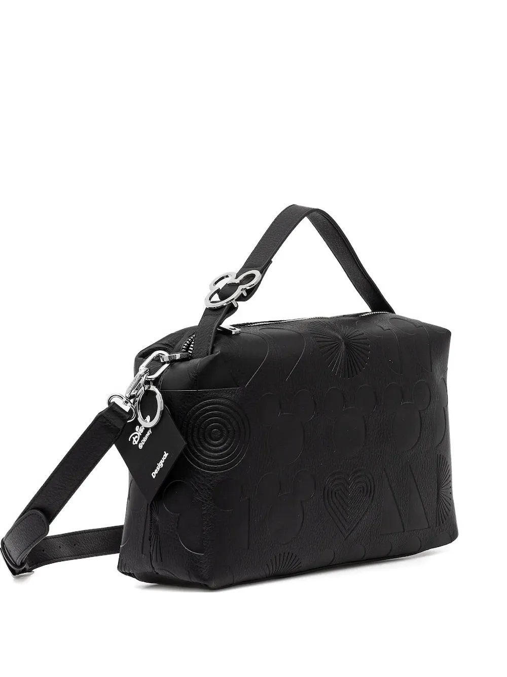 Desigual X Disney Mickey Mouse Cross Body Bag In Black
