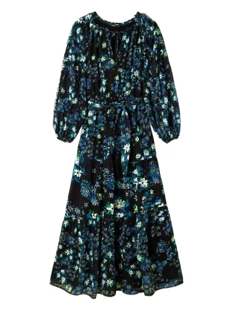 Desigual floral ruffled midi dress