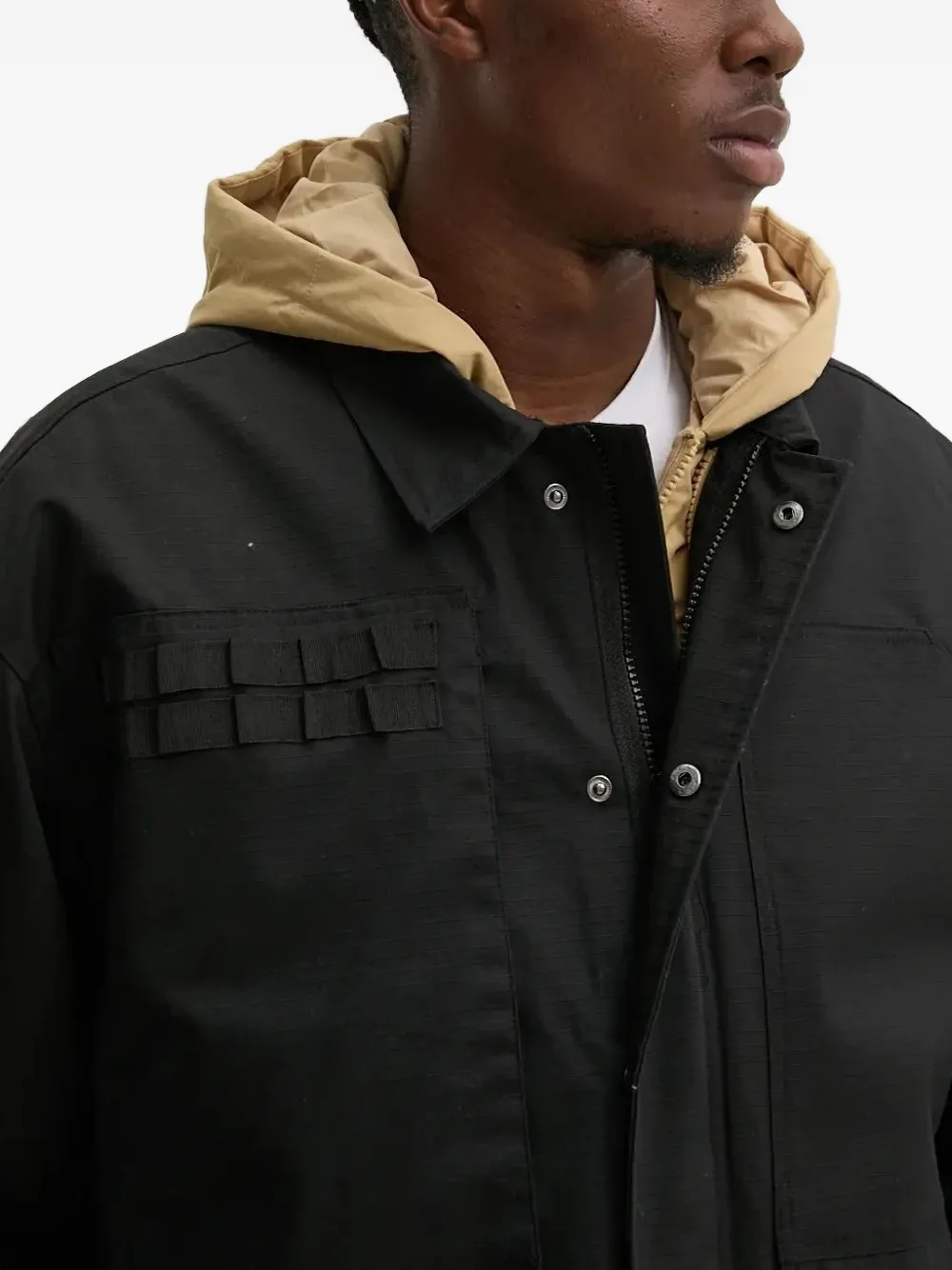 Desigual Flap-pockets Jacket In Brown
