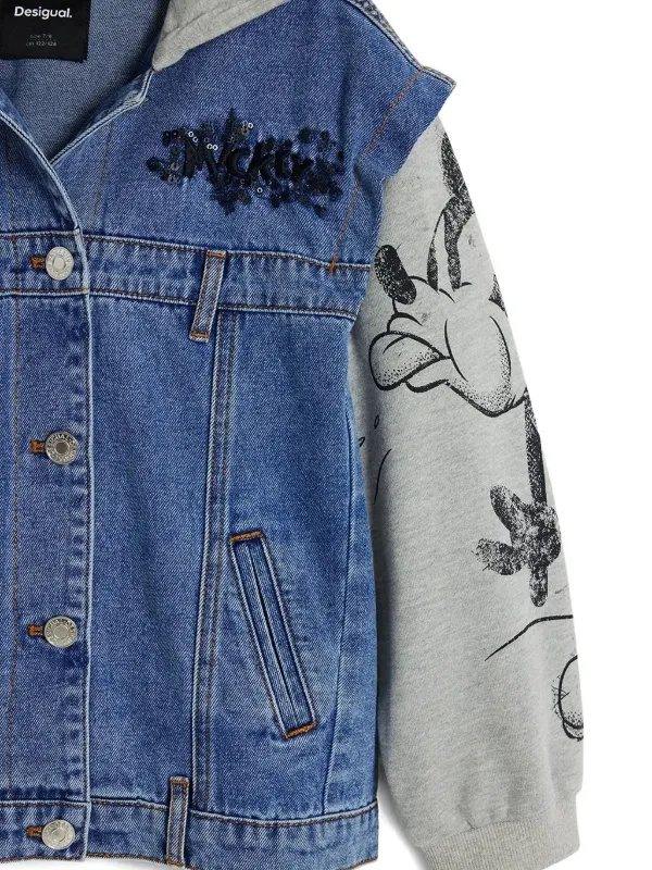 Desigual x Disney Veste à Imprimé Mickey Mouse Bleu FARFETCH MA - Main Image