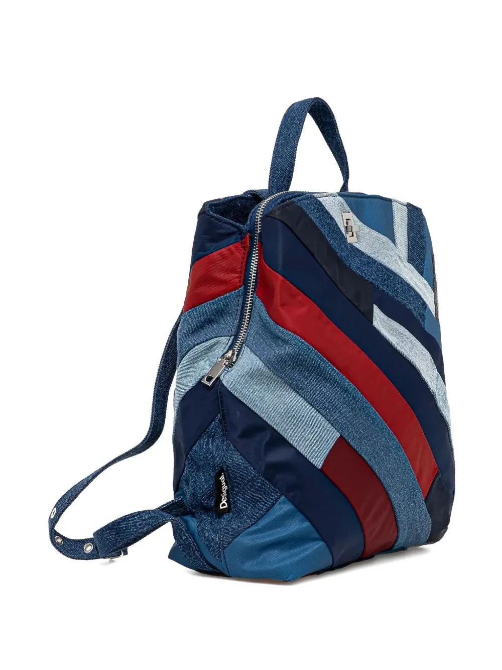 Desigual Austen Sumy denim patchwork backpack | Image 2