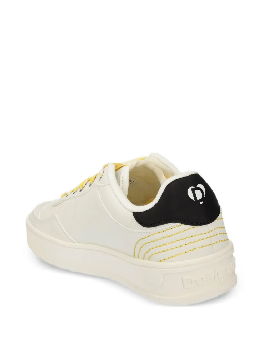 Desigual Mickey-Mouse sneakers met borduurwerk - Beige