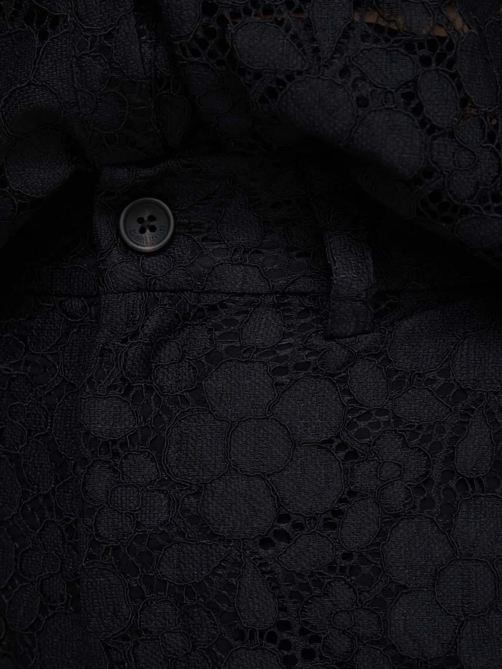 Desigual Floral Laced Shorts In Black