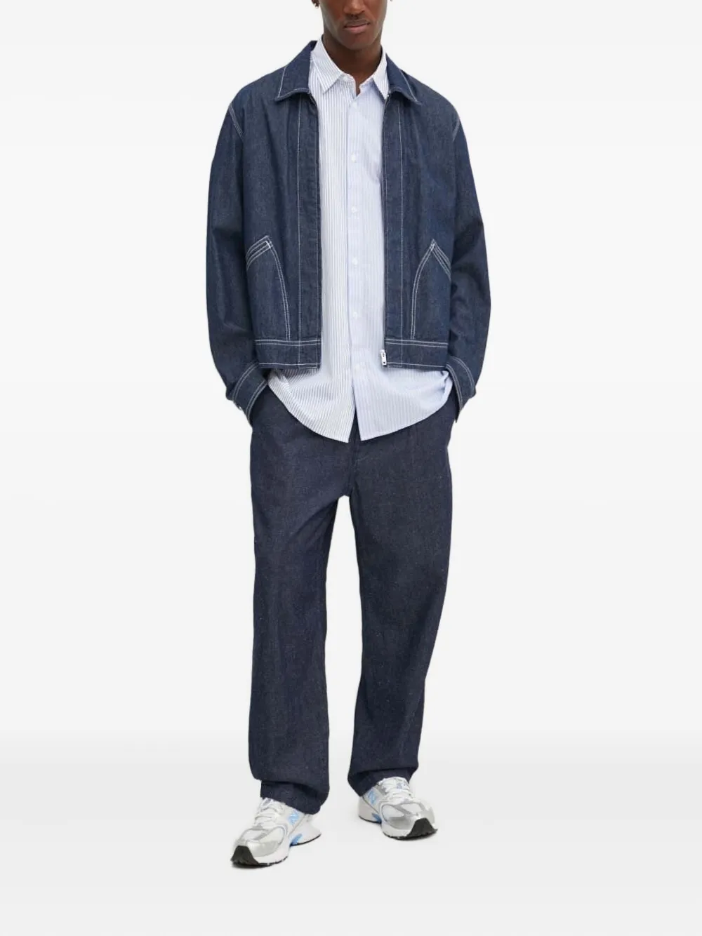 Desigual Gestreept overhemd - Blauw