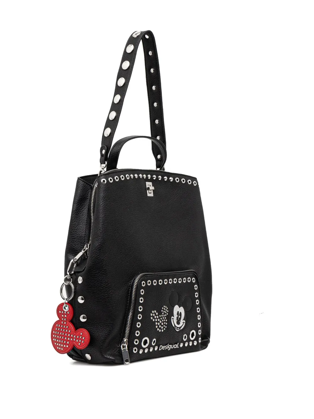 Desigual mickey-mouse studded backpack - Zwart