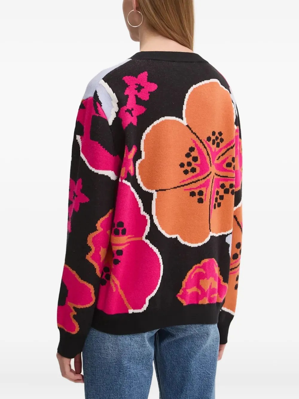 Desigual floral-print crew-neck sweater | Knitted Sweaters | Image 2