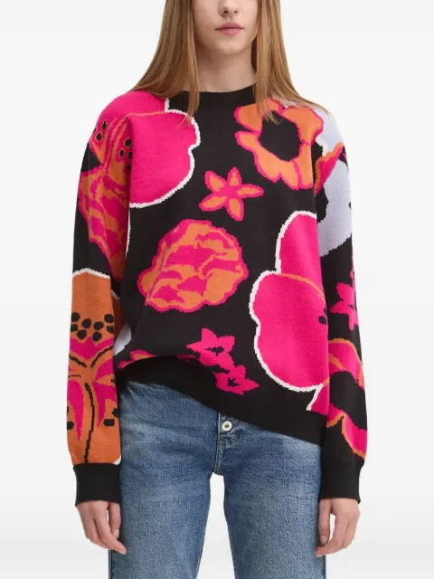 Desigual floral-print crew-neck sweater
