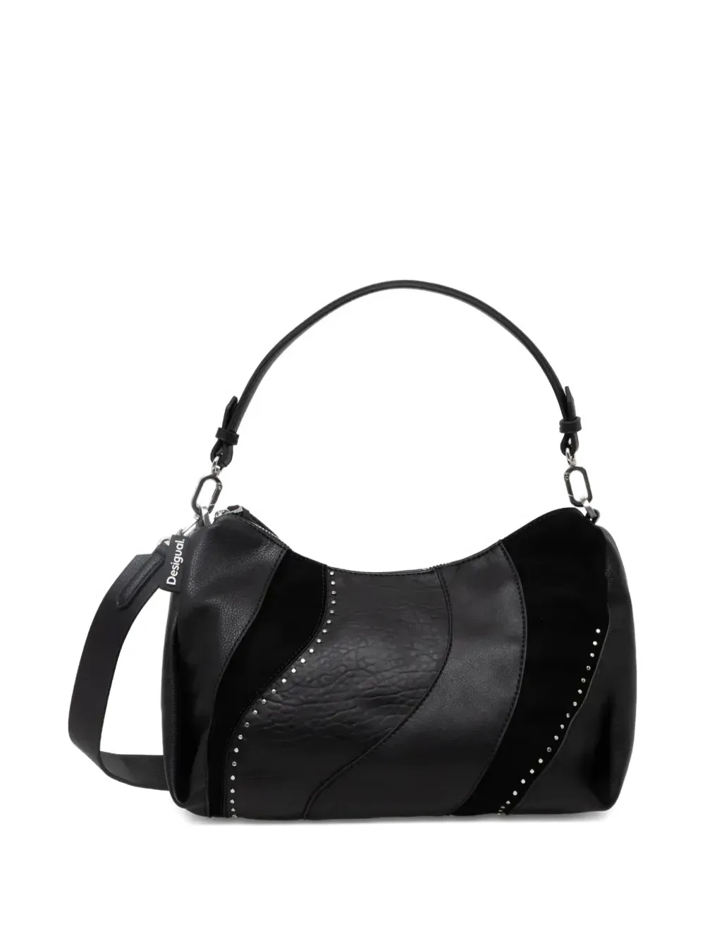 medium Waves panelled studded tote bag