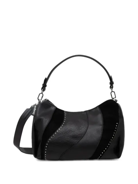 Desigual medium Waves panelled studded tote bag